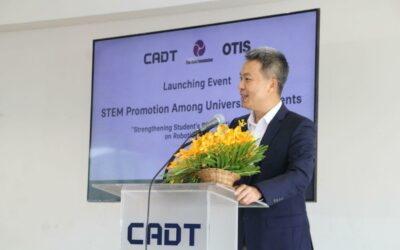 Cambodia Academy of Digital Technology Partner with The Asia Foundation and OTIS to Help Students Develop Skills in the Field of Robotics and IoT